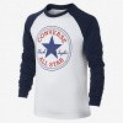 Converse boys Chuck patch LS raglan white Converse boys Chuck patch LS raglan white