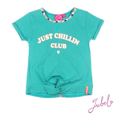 Jubel Crop Top Just Chillin Club Botanic Blush Jade Groen Jubel Crop Top Just Chillin Club Botanic Blush Jade Groen