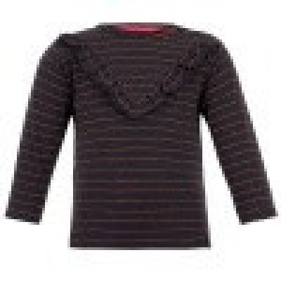 Beebielove baby girls Longsleeve stripe antraciet Beebielove baby girls Longsleeve stripe antraciet