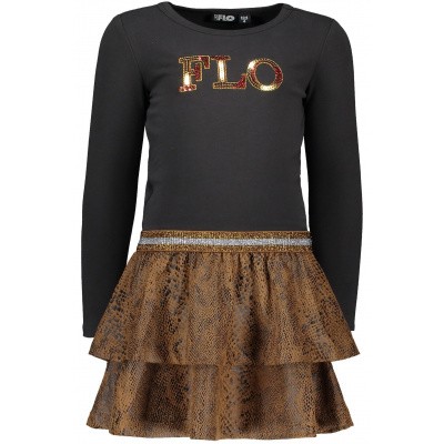 Flo meisjes jurk camel Flo meisjes jurk camel