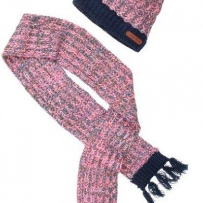 Moodstreet Sjaal en Muts Fuchsia /Navy Moodstreet Sjaal en Muts Fuchsia /Navy