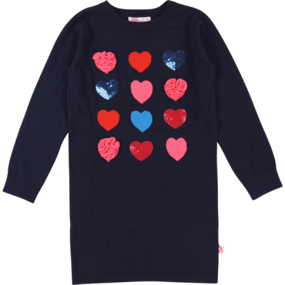Billieblush girls dress hearts navy Billieblush girls dress hearts navy