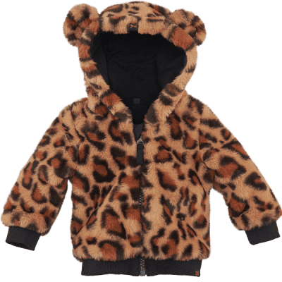 Z8 girls newborn Madrid jas All over print leopard Teddy Z8 girls newborn Madrid jas All over print leopard Teddy