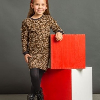 Quapi girls dress Leonie Leopard Quapi girls dress Leonie Leopard