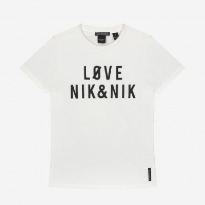 Nik & Nik Girls T-Shirt Hello You Off White Nik & Nik Girls T-Shirt Hello You Off White