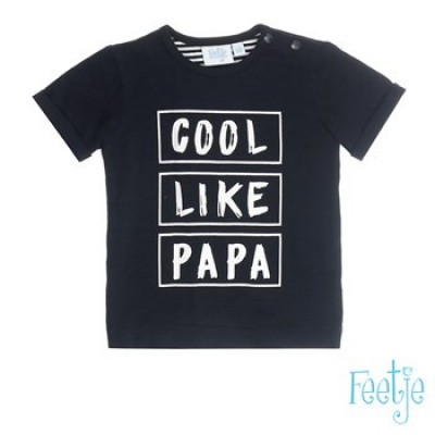 Feetje baby boys T-shirt Cool like papa Zwart Palmtrees Feetje baby boys T-shirt Cool like papa Zwart Palmtrees