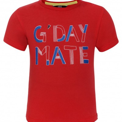 Beebielove Shirt G'Day Mate Red Beebielove Shirt G'Day Mate Red