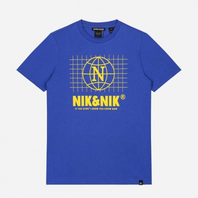 Nik & Nik Global t-shirt Space Blue Nik & Nik Global t-shirt Space Blue