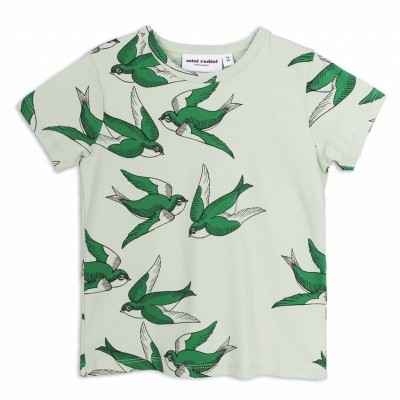 Mini rodini tee swallow green Mini rodini tee swallow green