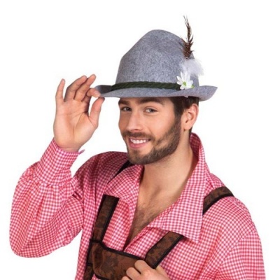 Tiroler hoed grijs