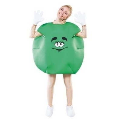 Foto van Groen M&M kostuum Foto van Groen M&M kostuum