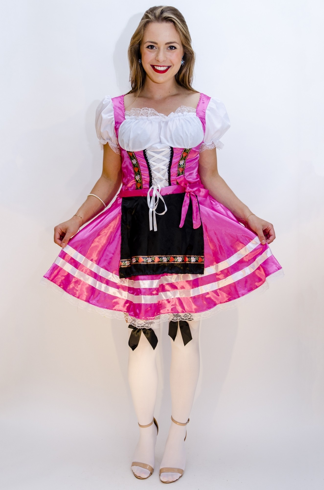 tiroler jurkje roze tiroler jurkje roze