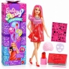 Afbeelding van Barbie Uitpakparty Chic Feestje Pop met Rode Glitters