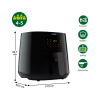 Afbeelding van Tweedekans - Philips Airfryer Essential Series HD9280/90 - XL Heteluchtfriteuse - 6,2 Liter