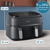 Afbeelding van Philips 3000 serie NA351/00 - Airfryer - 9 Liter - Dubbele mand