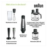 Afbeelding van Tweedekans - Braun MultiQuick 7X MQ7087X - Staafmixer - Zwart