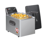 FRITEL Turbo SF 4551 Frituurpan 5L - 3000W | Koude Zone - Dubbel Verwarmingselement en Vetsmeltstand