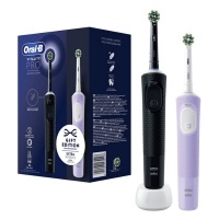 Oral-B Vitality 100 - Duo - Elektrische Tandenborstel - Zwart & Lila