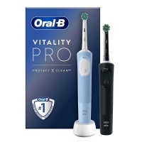 Oral-B Vitality Pro D103 Duo - Elektrische Tandenborstels - Zwart & Blauw