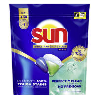 Sun Vaatwascapsules Brilliant Shine Plus All-in 1 - 34 Vaatwastabletten voor Stralende Vaat