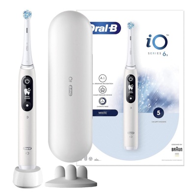 Foto van Oral-B iO Series 6 - Magnetische Tandenborstel AI - Wit