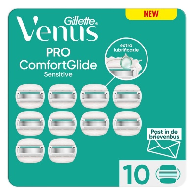 Foto van Gillette Venus Pro ComfortGlide Sensitive Scheermesjes - 10 stuks