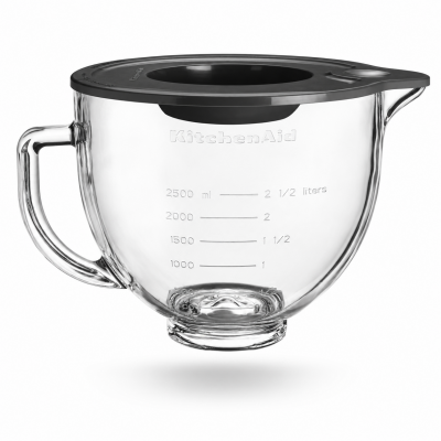 Foto van KitchenAid 5KSM5GB Glazen Mengkom - 4.7 L