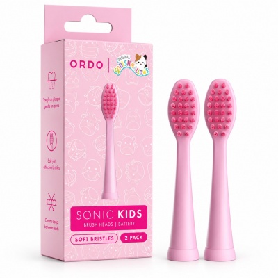 Foto van Ordo Sonic Kids Squishmallows Auggie Opzetborstels 2-Pack Roze