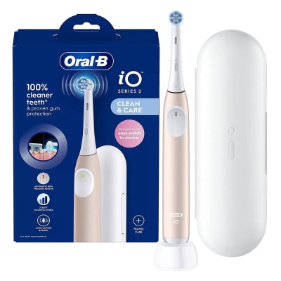 Foto van Oral-B iO Series 2 Clean & Care - Elektrische Tandenborstel - Calm Pink