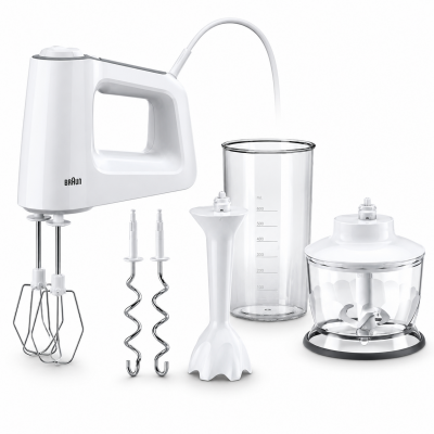 Foto van Braun MultiMix 3 HM 3135 WH Handmixer Set