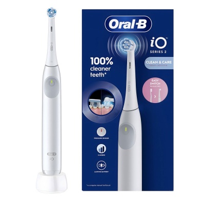 Foto van Oral-B iO Series 2 Clean & Care - Elektrische Tandenborstel - Simple White