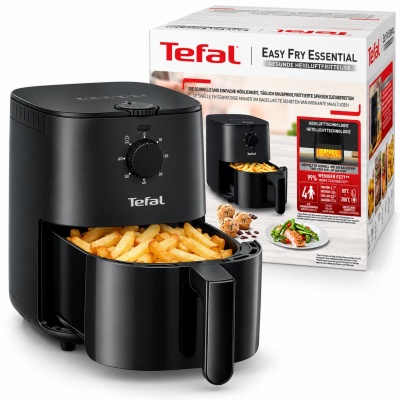 Foto van Tefal Easy Fry Essential EY1308 Airfryer 3.5L - Zwart