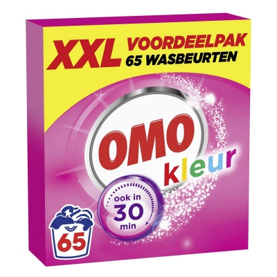 Foto van Omo Kleur XXL Waspoeder - 65 Wasbeurten