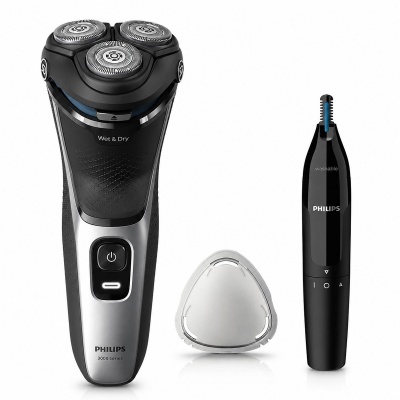 Philips Series 3000 S3143/02 Scheerapparaat - Met Neustrimmer Foto van Philips Series 3000 S3143/02 Scheerapparaat - Met Neustrimmer