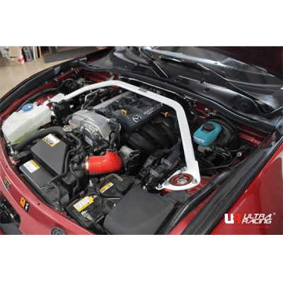 Mazda MX-5 (ND) 2.0 2WD MT 15+ UltraRacing 2-Point Front Upper Strutbar  Foto van Mazda MX-5 (ND) 2.0 2WD MT 15+ UltraRacing 2-Point Front Upper Strutbar