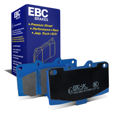 Foto van EBC Front Bluestuff NDX Brake Pads for Mx-5 with Subaru BBK - Nissan Silvia, Skyline, 300ZX, Impreza