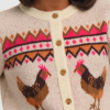 Afbeelding van Sugarhill vest creme mix chickens