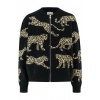Afbeelding van Sugarhill bomber vest zwart luipaarden 