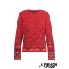 Afbeelding van IVKO vest wol rood ronde hals 252721