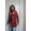Afbeelding van Kooi Knitwear rood beige vest wolmix Adriel