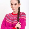 Afbeelding van Kooi Knitwear trui pink wolmix Ruan