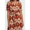 Afbeelding van Sugarhill jurk ecovero midi mixcolor Penelope