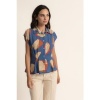 Afbeelding van CMS love blouse top blauw viscose herminia