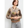 Afbeelding van Aldo Martins velours beige bomber jasje Leto
