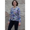 Afbeelding van Kris Cassia t-shirt met blauw mouw 781079