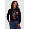 Afbeelding van Sugarhill top truitje visc cotton eend zwart mix Rita