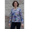 Afbeelding van Kris Cassia t-shirt met blauw mouw 781079