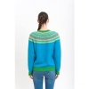 Afbeelding van Kooi Knitwear trui turquois wolmix Ruan