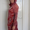 Afbeelding van Kooi Knitwear rood beige vest wolmix Adriel