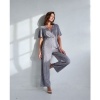 Afbeelding van Surkana jumpsuit blauw cross neck hice